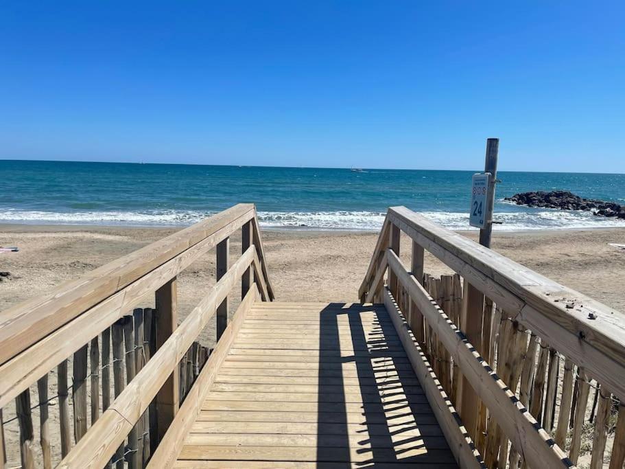 Appart Frontignan Sur La Plage, Piscine, Wifi, Tv, Netflix Exteriér fotografie